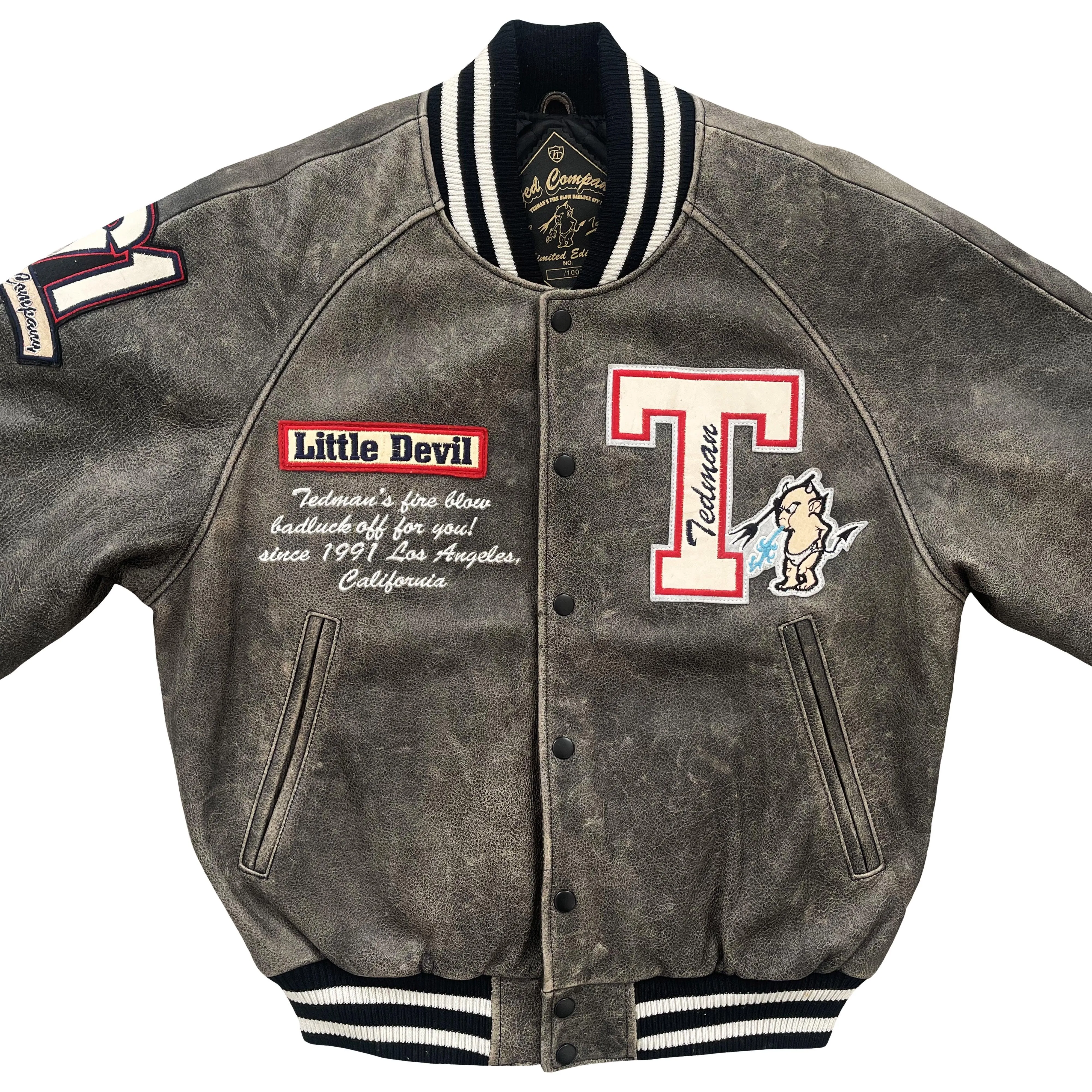 Tedman's Leather Varsity Jacket