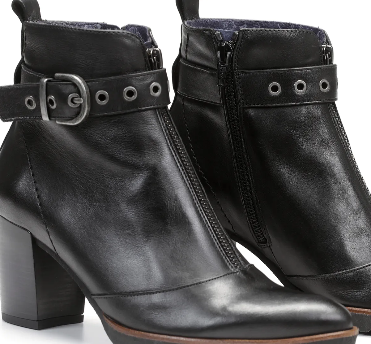 THAIS D8300 Black Ankle Boot