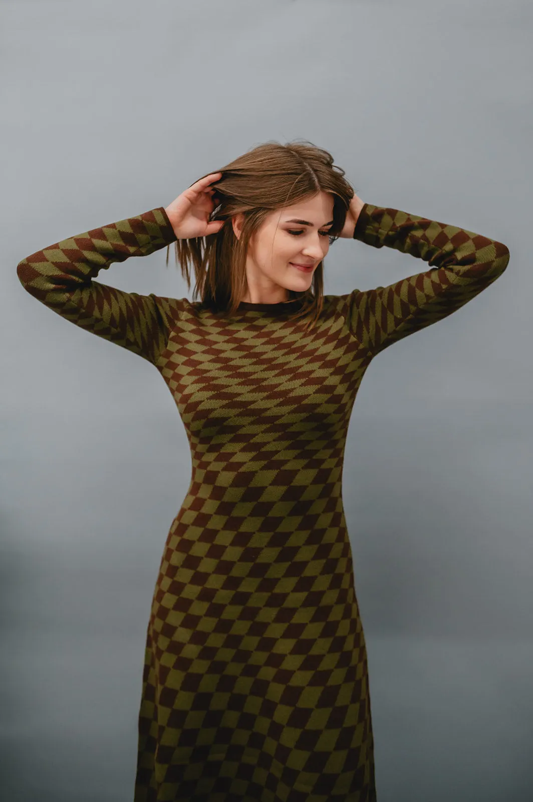 The Chantel Midi Check Dress