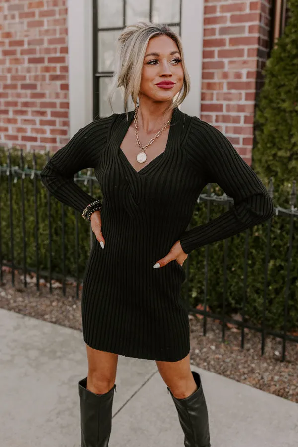 The One And Only Sweater Dress In Black