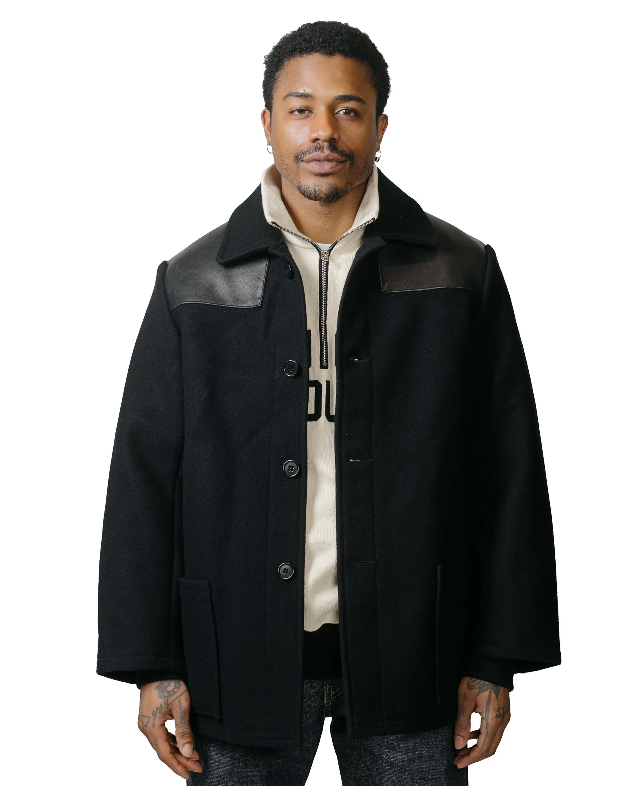 The Real McCoy's MJ23125 Wool Donkey Jacket Navy