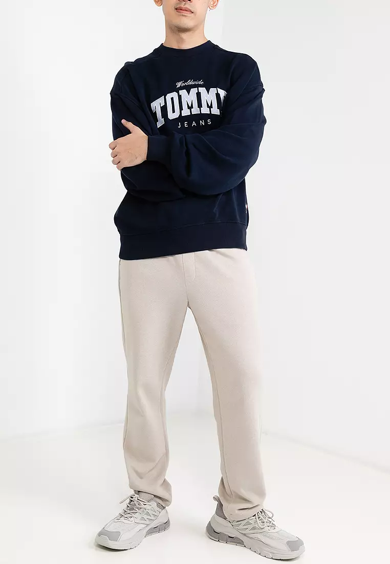 Tommy Hilfiger Varsity Boxy Cropped Sweatshirt - Tommy Jeans