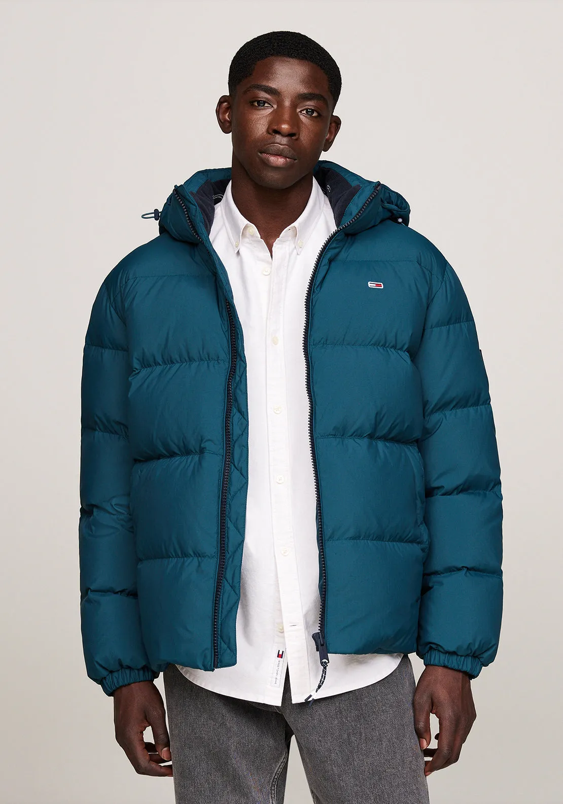 Tommy Jeans Essential Down Jacket, Teal