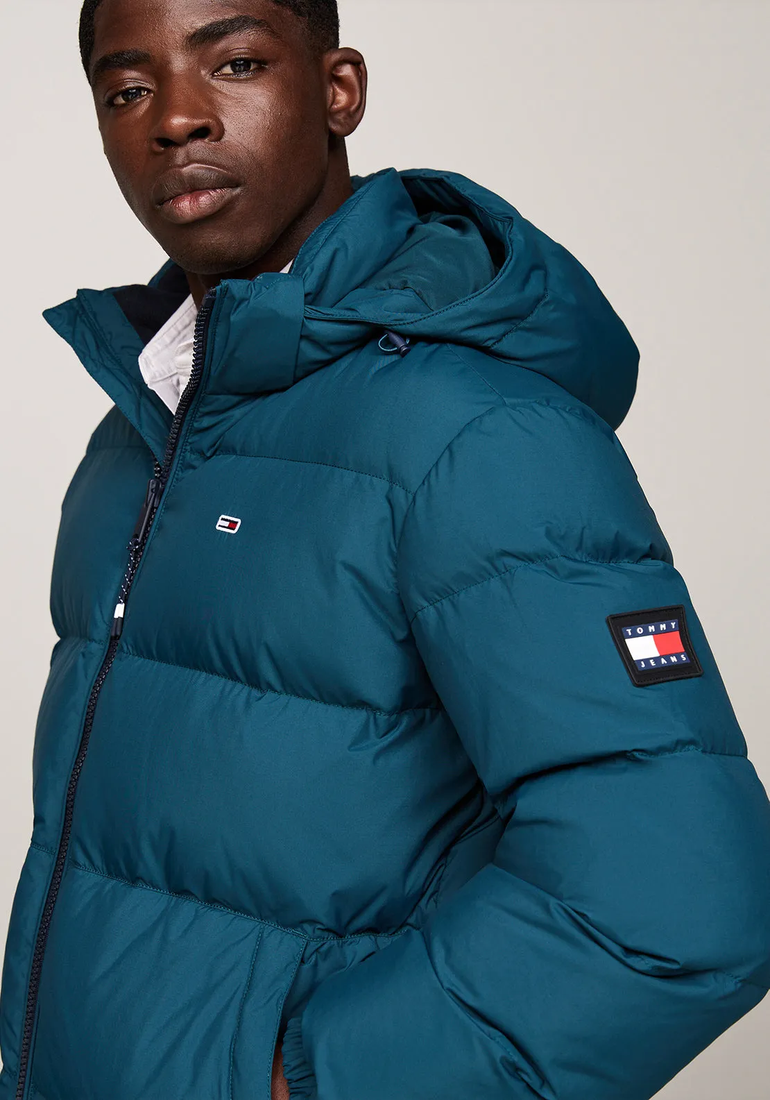 Tommy Jeans Essential Down Jacket, Teal