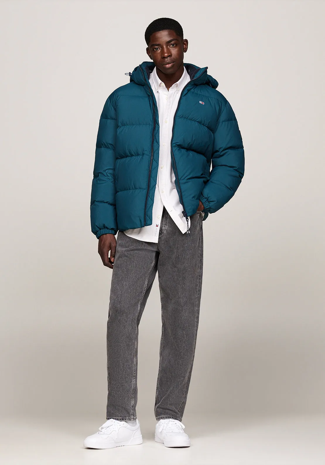 Tommy Jeans Essential Down Jacket, Teal