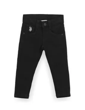 U.S. Polo Assn. Kids Boys Skinny Fit Black Jeans