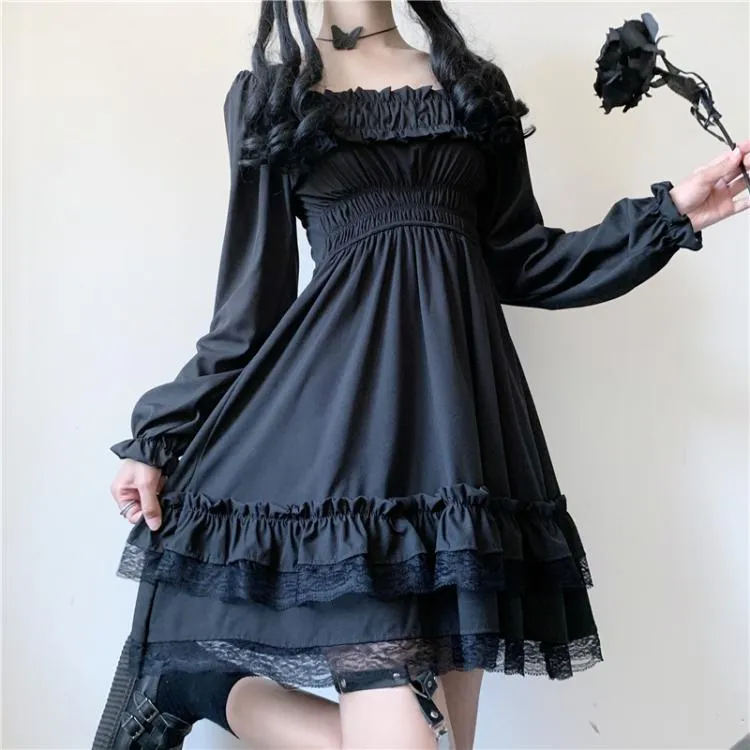 Vampire Tears Gothic Princess Dark Lolita Mini Dress