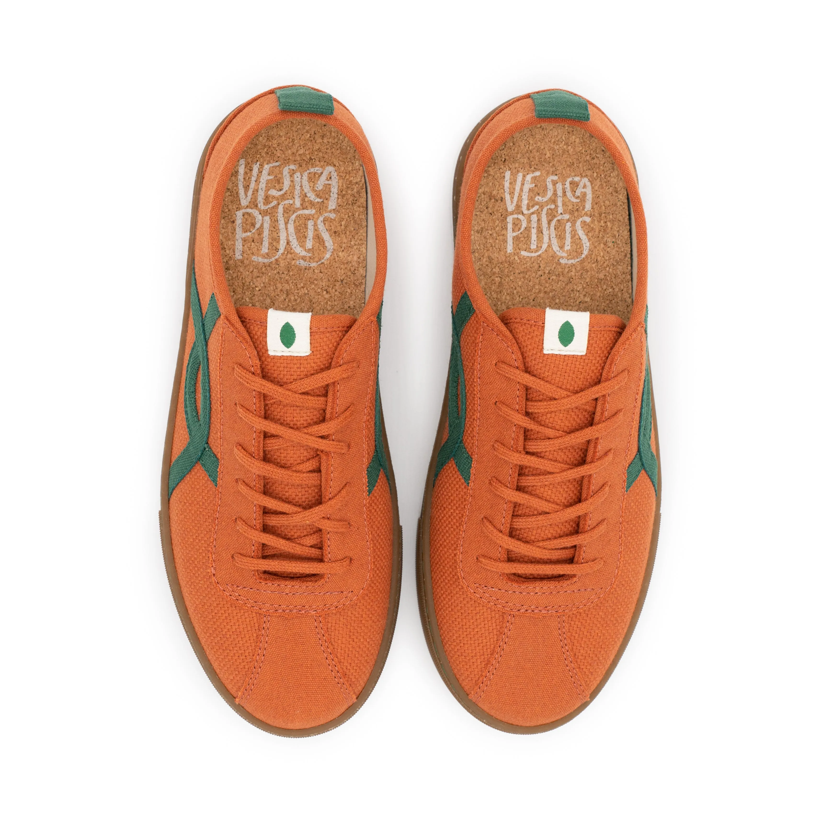 Vegan sneaker orange KAF005