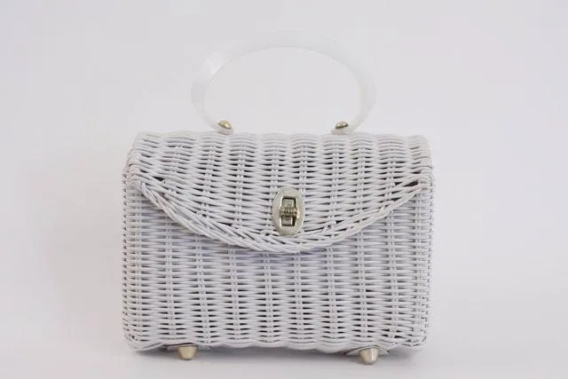 Vintage 60's Basket Bag