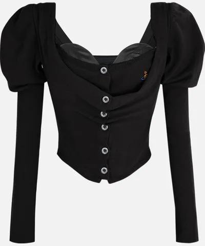 Vivienne Westwood Bea Corset Wool Cardigan