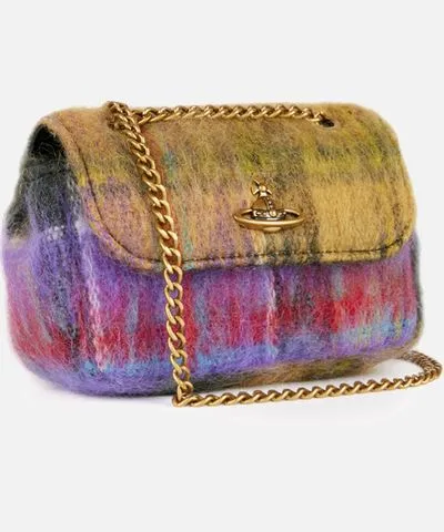 Vivienne Westwood Small Wool-Blend Chain Purse