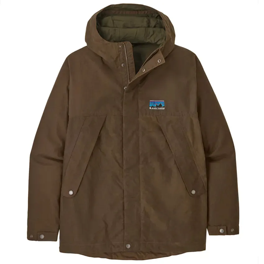 Waxed Cotton Jacket - Coriander Brown (Retro Logo)