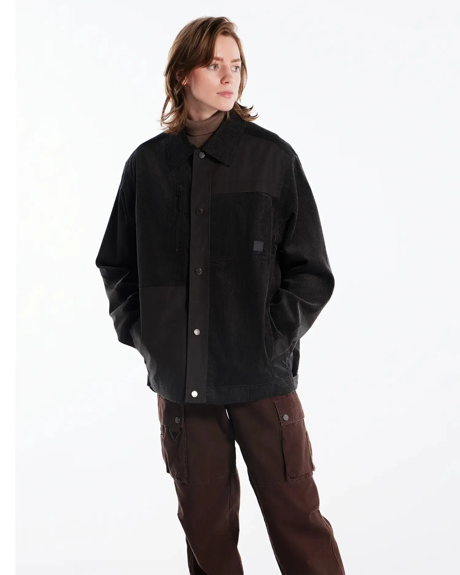 Women's Mix Fabric Chore Jacket