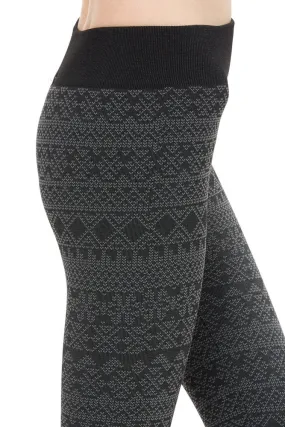 Women's Regular Diamond Aztec Fleece Leggings