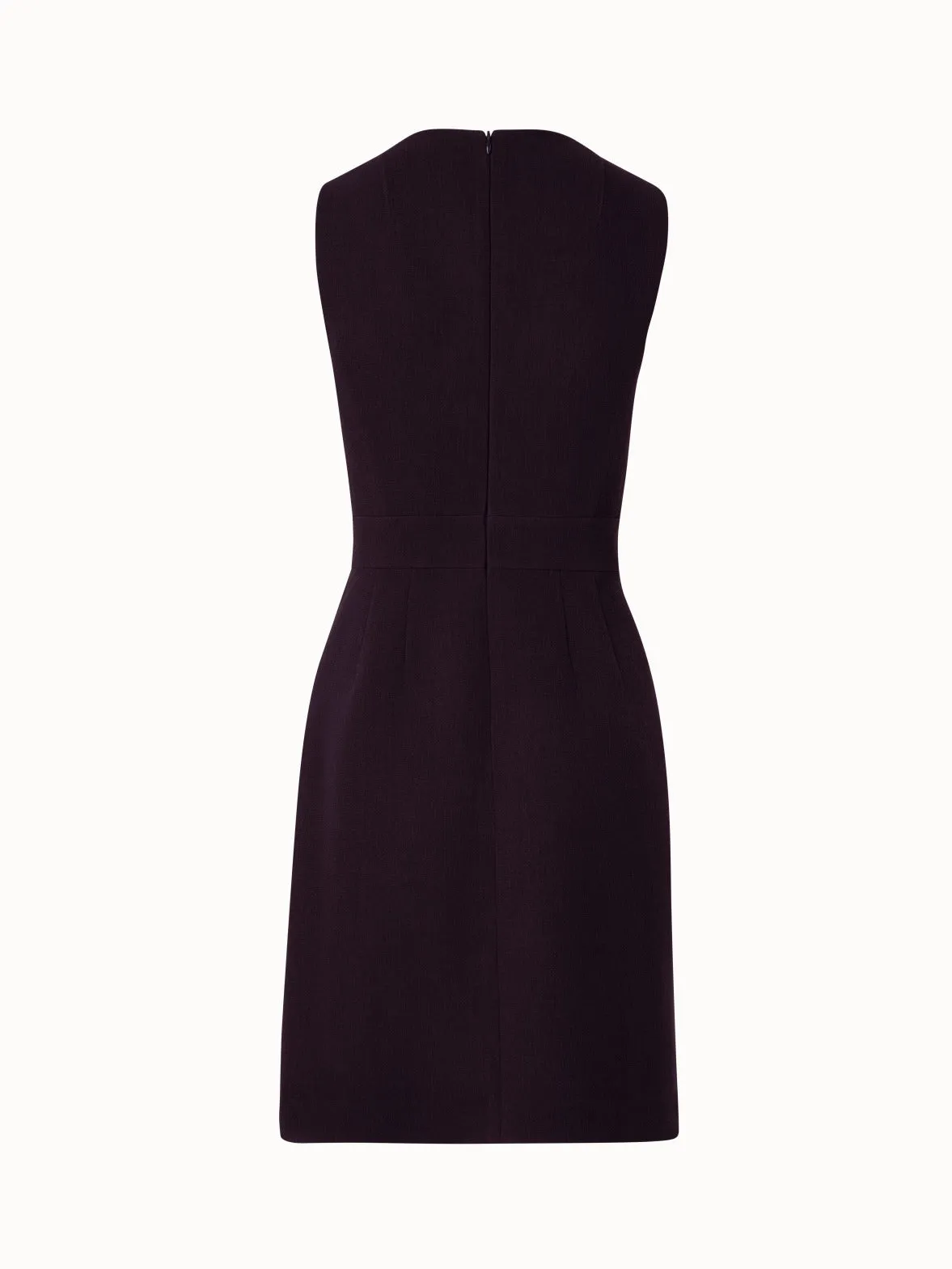 Wool Crêpe Double-Face Sheath Dress