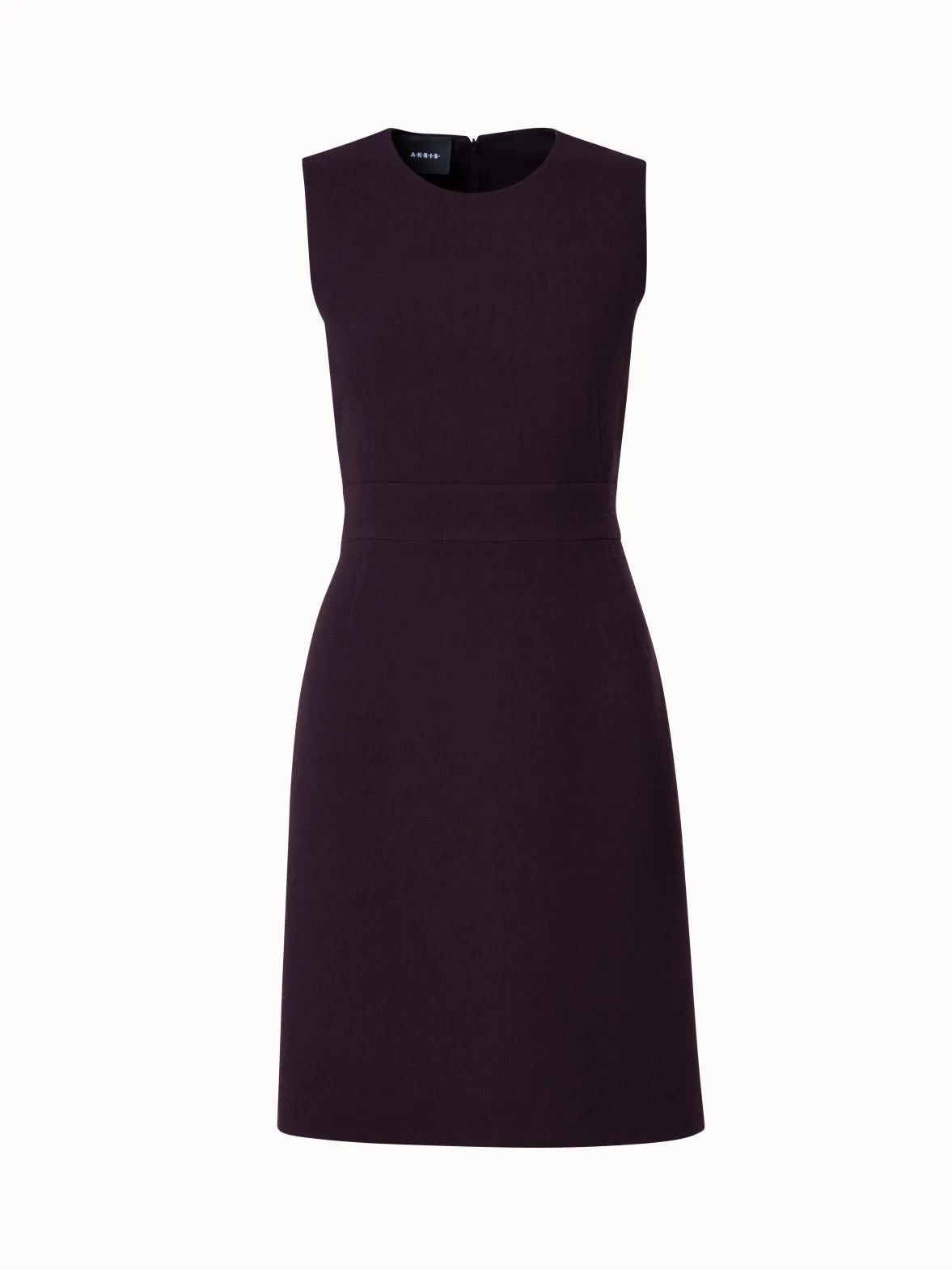 Wool Crêpe Double-Face Sheath Dress