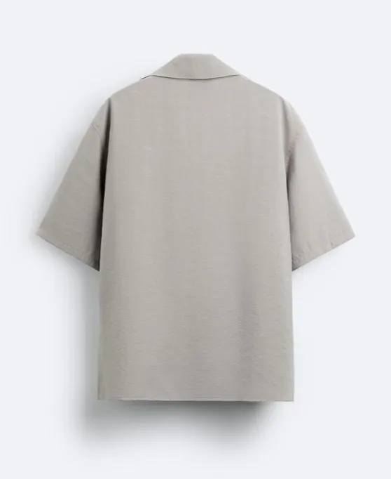 ZARA  |Plain Short Sleeves Shirts